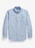 Custom fit overhemd met logoborduring - Blue / Blauw