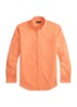Custom fit overhemd met logoborduring - Pompano Orange / Oranje