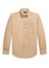 Custom fit overhemd met logoborduring - Surrey Tan / Bruin