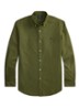 Custom fit overhemd met logoborduring - New Olive / Olijfgroen