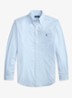 Custom fit overhemd met logoborduring - Cabana Blue White / Lichtblauw