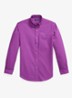 Custom fit overhemd met logoborduring - Purple Dawn