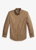 Custom fit overhemd met logoborduring - RL Brown