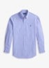 Custom fit overhemd met ruitdessin en logoborduring - Maidstone Blue White / Blauw