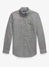 Custom fit overhemd met ruitdessin - NERO/BLANC