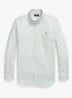 Custom fit overhemd met ruitdessin - Faded Mint White / Mint