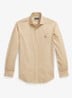 Custom fit overhemd met ruitdessin - Classic Camel Wht Multi / Camel