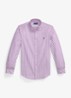 Custom fit overhemd met streepprint - White Purple Dawn / Paars