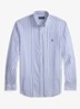 Custom fit overhemd met streepprint - White Blue / Blauw