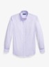 Custom fit overhemd met streepprint - Powder Purple White / Paars
