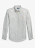 Custom fit overhemd van linnen met streepprint - 5137H Garden Trial White-ZYEN