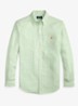 Custom fit overhemd van linnen met streepprint - 7188F Essex Green White-ZYKC