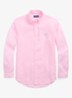 Custom Fit overhemd van linnen - Carmel Pink / Roze