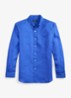 Custom Fit overhemd van linnen - New Iris Blue