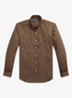 Custom Fit overhemd van linnen - Chestnut / Lichtbruin