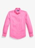 Custom fit overhemd van linnen - Baja Pink / Roze