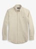 Custom fit Oxford overhemd met ruitdessin - Coastal Beige/White / Beige