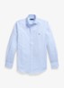 Custom fit Oxford overhemd met streepprint - 7106A Blue White / Blauw