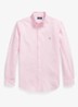 Custom fit Oxford overhemd met streepprint - New Rose White / Roze