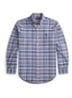 Custom fit tattersall Oxford overhemd  - Blauw
