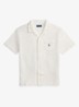 Custom slim fit overhemd met logoborduring - White / Wit