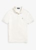 Custom slim fit polo met logo - State Heather / Beige