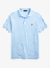 Custom slim fit polo met logo - Office  Blue