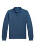 Custom slim fit polo met logoborduring - Medium Indigo / Blauw