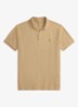Custom slim fit polo met logoborduring - Coastal Beige/C8645-ZXU9