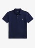 Custom slim fit polo met stretch - Refined Navy / Donkerblauw