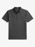 Custom slim fit polo met stretch - Windor Heather/Smoke / Donkergrijs