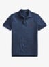 Custom slim fit polo van piqué katoen met logoborduring - Classic Royal Heather / Blauw