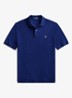 Custom slim fit polo van piqué katoen met logoborduring - Fall Royal/C1229