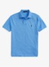 Custom slim fit polo van piqué katoen met logoborduring - Harbor Island Blue/C7998