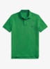 Custom slim fit polo van piqué katoen met logoborduring - Billiard/C7315