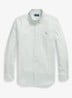 Custom slim fit polo van piqué katoen met logoborduring - Sunset Green/C3125