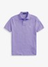 Custom slim fit polo van piqué katoen met logoborduring - Hampton Purple/C6103