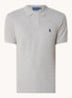 Custom slim fit polo van piqué katoen met logoborduring - Andover Heather/C7927