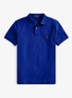 Custom slim fit polo van piqué katoen met logoborduring - Heritage Royal/C3870