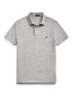 Custom slim fit polo van piqué katoen met logoborduring - Canterbury Heather / Grijs