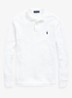 Custom slim fit polo van piqué katoen - White / Wit