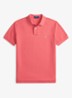 Custom slim fit polo van piqué katoen - Red Sky - Rood