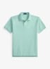 Custom slim fit polo van piqué katoen - Celadon/C7109-ZYV9