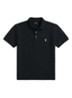 Custom slim fit polo met stretch - Polo Black/Smoke / Zwart