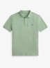 Custom slim fit polo met stretch - Light Green / Lichtgroen