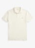 Custom slim fit stretch mesh Polo-shirt - Pale Cream / Crème