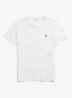 Custom slim T-shirt met ronde hals - White / Wit