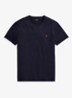 Custom slim T-shirt met ronde hals - Ink / Blauw