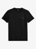 Custom slim T-shirt met ronde hals - RL Black / Zwart