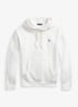 Hoodie met logoborduring - White / Wit
